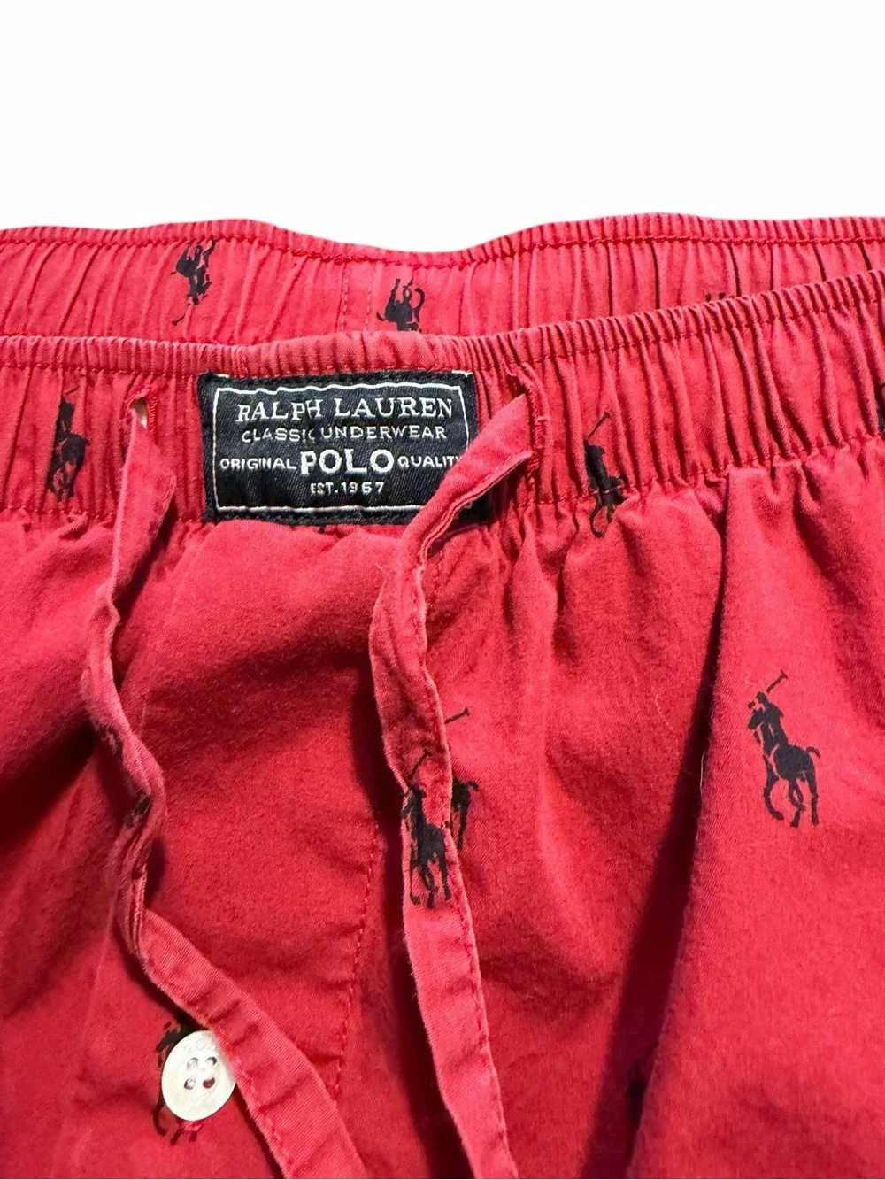 Ralph Lauren Men's Pajama Pants With Logo And Pockets 2 Pairs Of XL